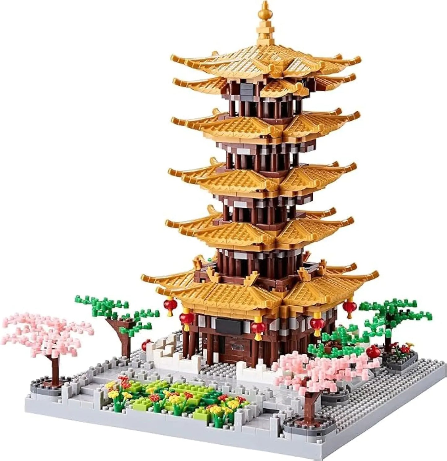 Yellow Crane Tower - Mini Brick Set