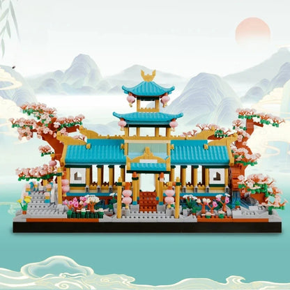 Peach Blossom Pavilion - Mini Brick Set
