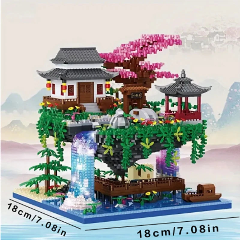 Floating Pavilion Waterfall - Mini Brick Set