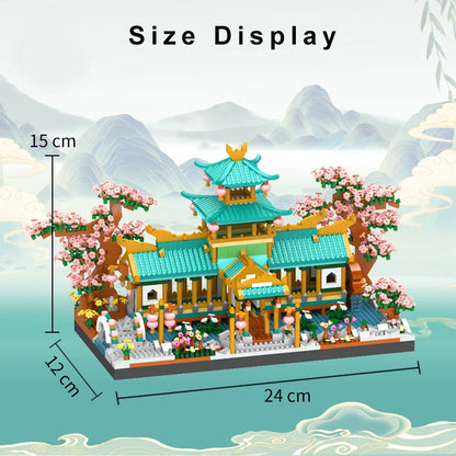 Peach Blossom Pavilion - Mini Brick Set