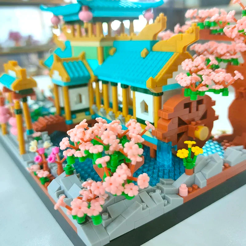 Peach Blossom Pavilion - Mini Brick Set
