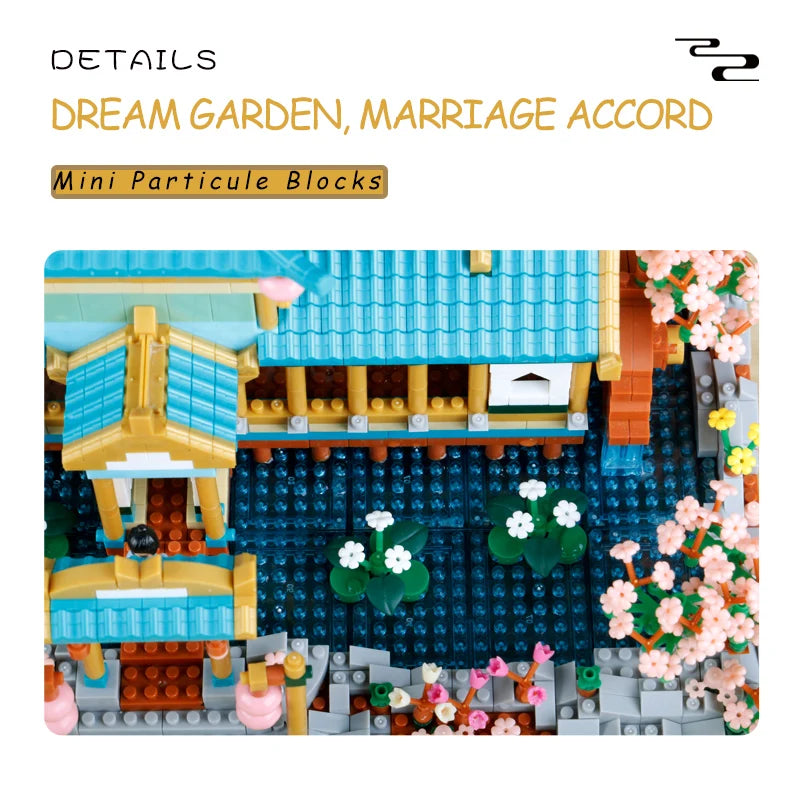 Peach Blossom Pavilion - Mini Brick Set