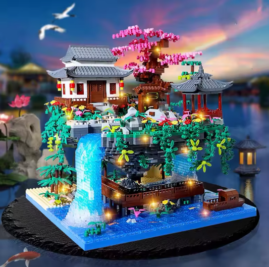 Floating Pavilion Waterfall - Mini Brick Set