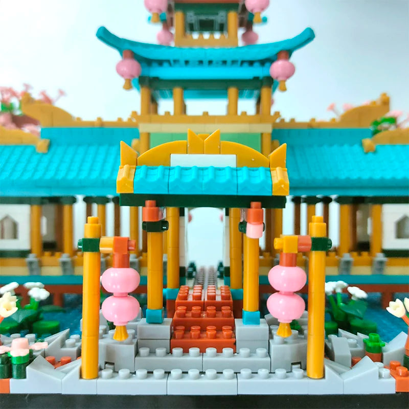 Peach Blossom Pavilion - Mini Brick Set